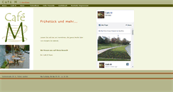Desktop Screenshot of cafe-m-aachen.de