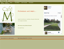 Tablet Screenshot of cafe-m-aachen.de